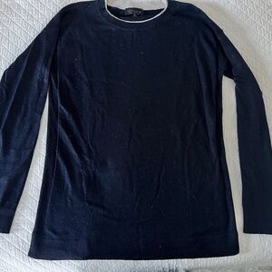 Topshop Navy Wool Sweater